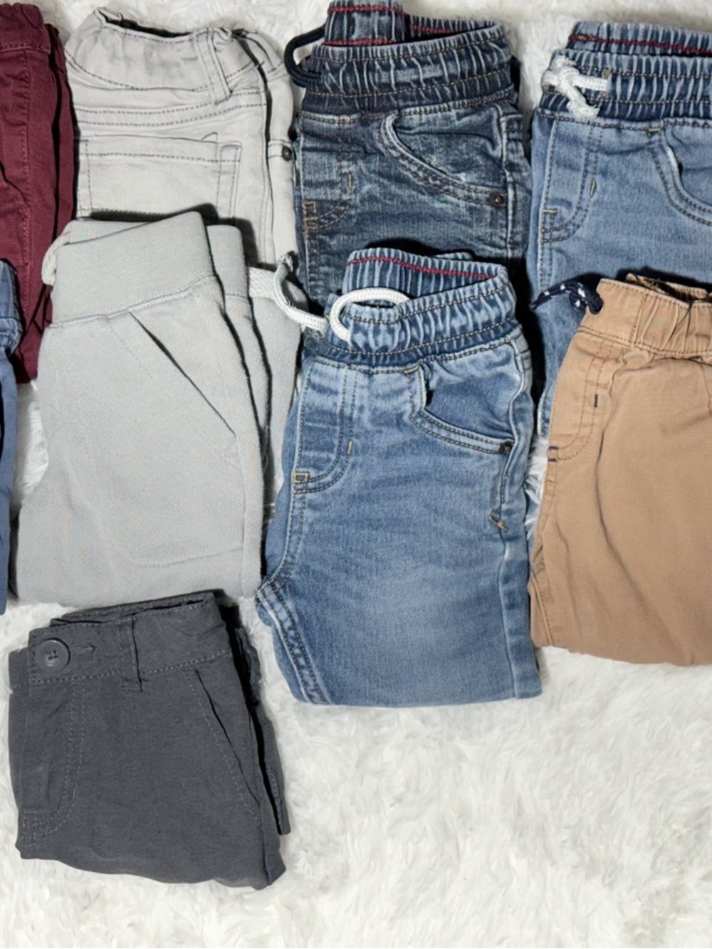 Bundle of 9 Pants for Baby Boy Size 18 Months Jeans Joggers Chinese - Picture 6 of 6